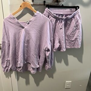 Old Navy Lilac Terry Lounge Set